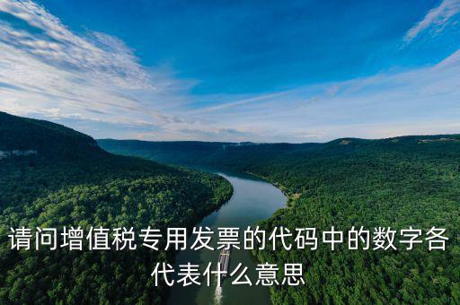 專票發(fā)票代碼是什么意思，增值稅專用發(fā)票的號都是什么意思