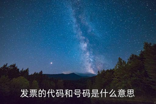 發(fā)票信息代碼是什么，發(fā)票紙質(zhì)代碼是什么意識