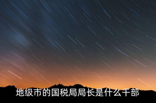 國稅總局是什么級別，國家稅務(wù)總局是正部級