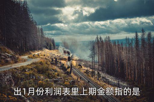 利潤表上期金額指什么，新會計制度下利潤表中本期金額和上期金額是什么意思