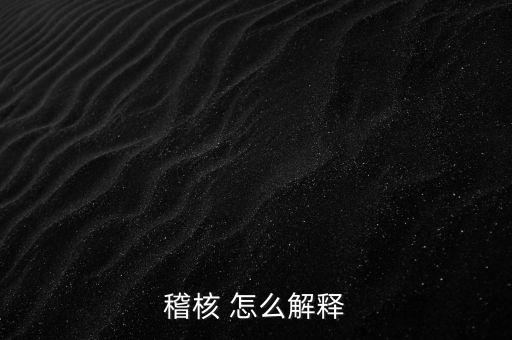 發(fā)票稽核補稅什么意思，稽核 怎么解釋