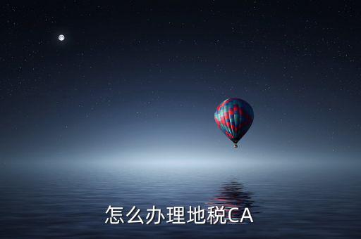 地稅領取ca帶什么，南京地稅CA證書領取