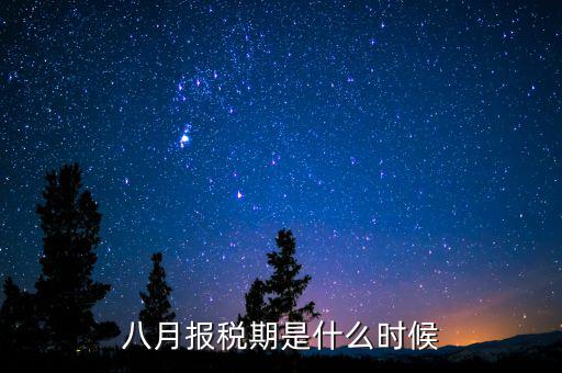8月份報(bào)什么稅啊，8月份的個稅怎么申報(bào)啊