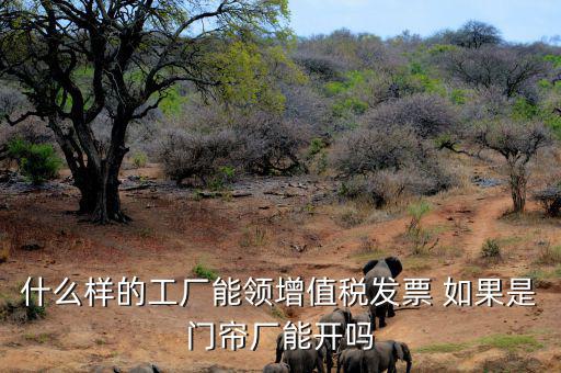 什么樣的公司可以領(lǐng)發(fā)票，什么樣的工廠能領(lǐng)增值稅發(fā)票 如果是門簾廠能開嗎