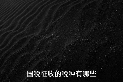 國(guó)稅收什么稅，國(guó)稅都交什么稅