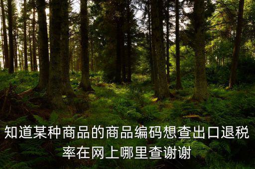 什么網(wǎng)站能查到退稅率，有沒有查詢出口退稅率的網(wǎng)址