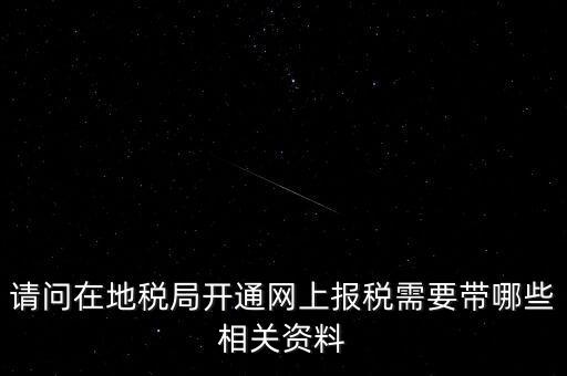 網(wǎng)上申報地稅需要什么，一般納稅人網(wǎng)上申報地稅上要報哪些稅