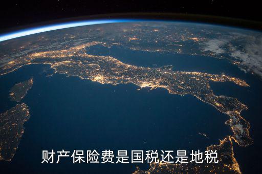 財產保險稅是什么，財產保險費是國稅還是地稅