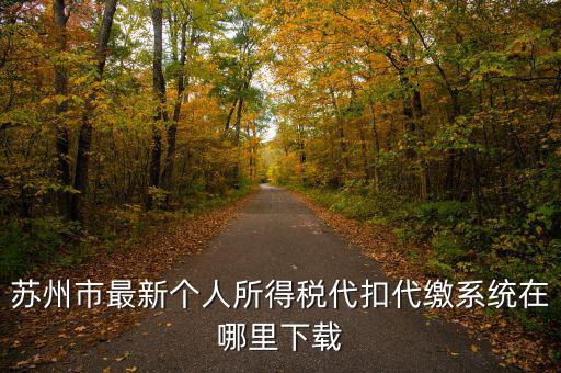 蘇州什么app可以查個(gè)稅，蘇州市最新個(gè)人所得稅代扣代繳系統(tǒng)在哪里下載