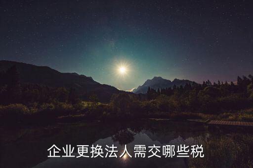 變更法人交什么稅，現(xiàn)在公司變更法人需要提供個(gè)稅證明嗎法人變更涉及到要繳納什么