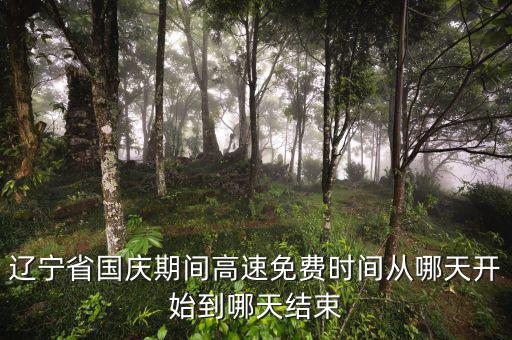遼寧省河道費免征到什么時候，遼寧節(jié)假日高速免費什么時候開始