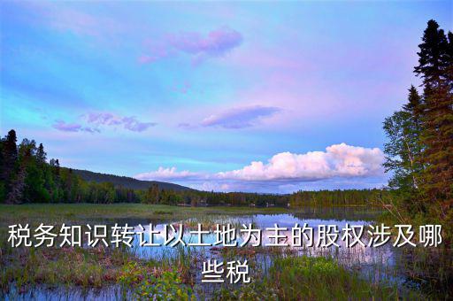 股權(quán)轉(zhuǎn)讓地稅管什么的，股權(quán)轉(zhuǎn)讓的稅務(wù)問(wèn)題