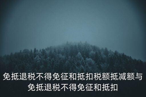 免抵退稅額抵減額是什么意思，當(dāng)期免抵退稅不得免征和抵扣稅額的抵減額是什么意思