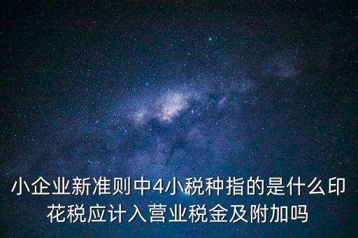 地稅小稅種什么意思，小規(guī)模納稅人地稅一般報(bào)什么稅種
