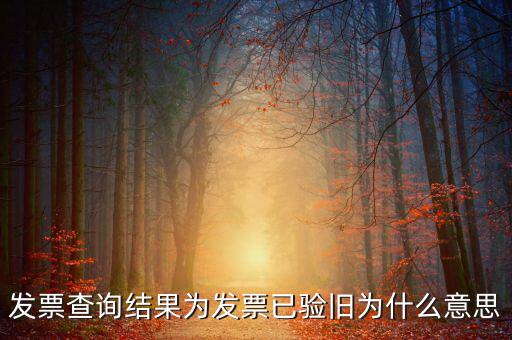 發(fā)票查詢驗(yàn)舊日期是什么意思，發(fā)票查詢結(jié)果為發(fā)票已驗(yàn)舊為什么意思