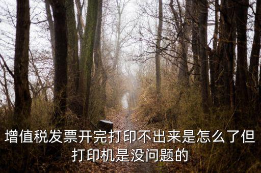 為什么打印發(fā)票打不出來，增值稅發(fā)票開完打印不出來是怎么了但打印機(jī)是沒問題的