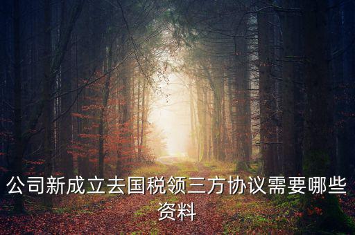 稅務簽三方協(xié)議需要帶什么，公司新成立去國稅領三方協(xié)議需要哪些資料