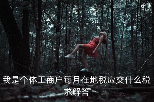 個(gè)體戶地稅局交什么稅，個(gè)體經(jīng)營(yíng)戶地稅是按什么標(biāo)準(zhǔn)收費(fèi)的