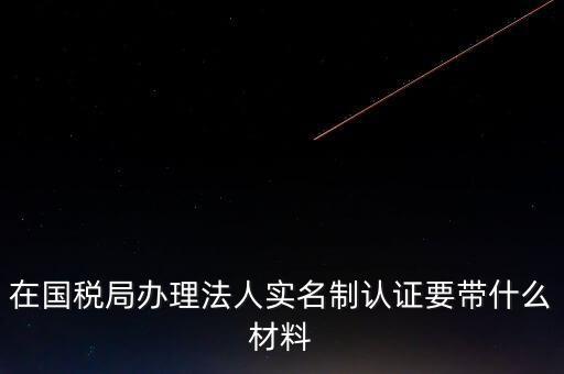 辦理實(shí)名辦稅需要什么資料，在國(guó)稅局辦理法人實(shí)名制認(rèn)證要帶什么材料