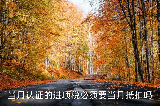 當(dāng)月認(rèn)證的進(jìn)項稅必須要當(dāng)月抵扣嗎