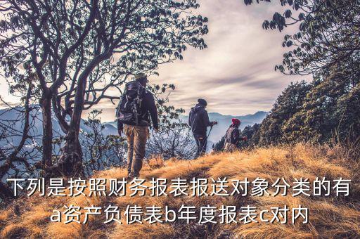 財(cái)務(wù)報(bào)表報(bào)送小類選什么，下列是按照財(cái)務(wù)報(bào)表報(bào)送對(duì)象分類的有a資產(chǎn)負(fù)債表b年度報(bào)表c對(duì)內(nèi)