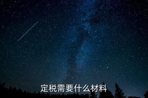國稅定稅需要什么手續(xù)，定稅的流程