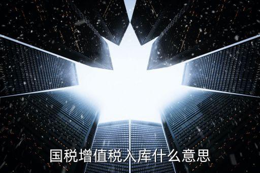 國(guó)稅官網(wǎng)的稅庫銀是什么意思，國(guó)稅增值稅入庫什么意思