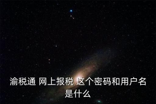 重慶電子稅務(wù)局用戶名是什么，登錄國稅網(wǎng)上辦稅服務(wù)廳的用戶名和密碼是什么