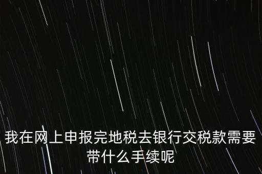 核稅后拿什么去交稅，申報(bào)交稅需要什么手續(xù)