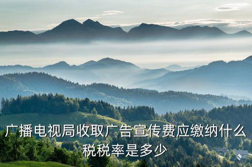 電視臺(tái)宣傳合同繳納什么印花稅，廣播電視局收取廣告宣傳費(fèi)應(yīng)繳納什么稅稅率是多少