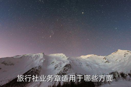 業(yè)務(wù)章辦理什么業(yè)務(wù)用，旅行社業(yè)務(wù)章適用于哪些方面