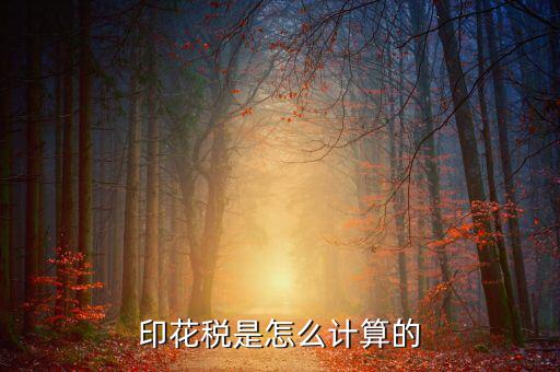 印花稅按什么計算公式，印花稅是怎么計算的
