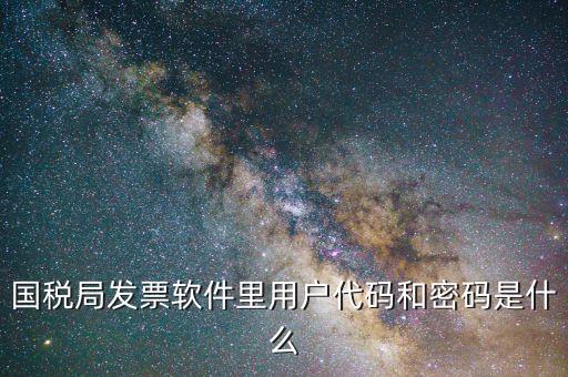 發(fā)票認證平臺登錄密碼是什么情況，國稅局發(fā)票軟件里用戶代碼和密碼是什么
