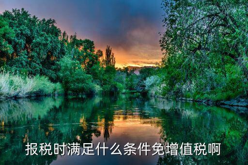 什么情況免征增值稅，哪些屬于免征增值稅