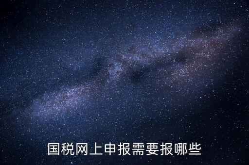 網(wǎng)上申報國稅需要什么，去國稅辦稅大廳申報網(wǎng)上申報資格需要什么
