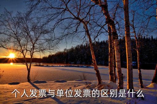 個人發(fā)票是什么樣，個人發(fā)票與單位發(fā)票的區(qū)別是什么