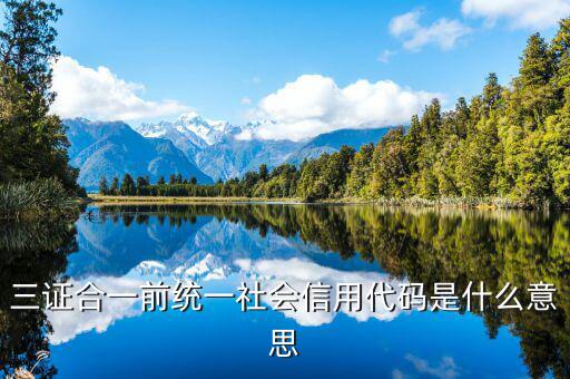 社會(huì)統(tǒng)一信用代碼是什么，深圳碼統(tǒng)一社會(huì)信用代碼是什么