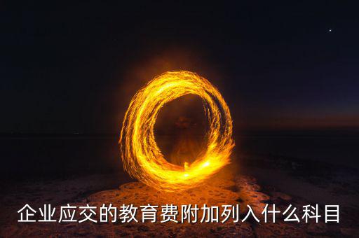 企業(yè)應交的教育費附加列入什么科目