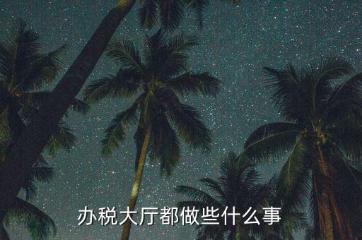 地稅大廳干什么，地稅大廳工作人員怎么工作