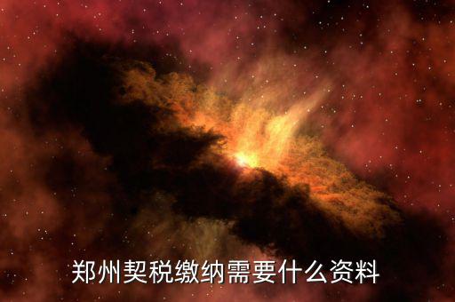現在鄭州契稅發(fā)票是什么樣的，現在買房開的是什么發(fā)票