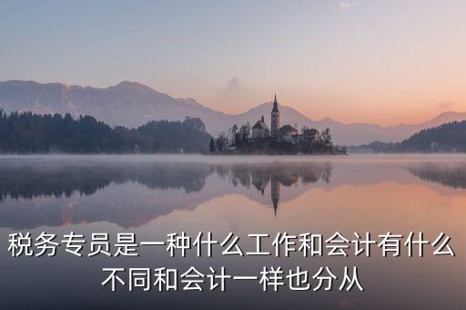 稅務(wù)專(zhuān)員是一種什么工作和會(huì)計(jì)有什么不同和會(huì)計(jì)一樣也分從