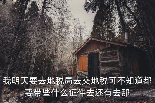 地稅大廳繳款需要什么，我公司是繳納營(yíng)業(yè)稅的地稅去銀行繳納需要什么手續(xù)和步驟