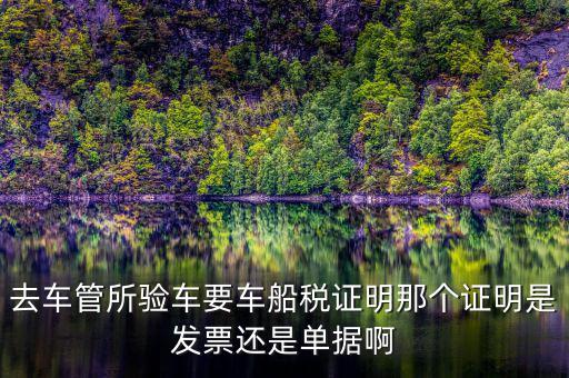 車船納稅證明是什么，車船稅證明是什么是購置稅嗎