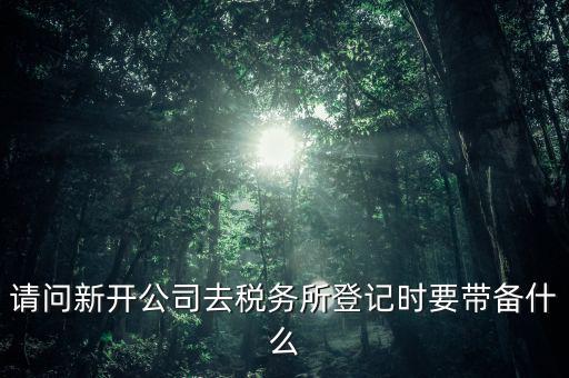 新公司國稅登記需要什么資料，剛辦的營業(yè)執(zhí)照到國稅局登記需要那些材料