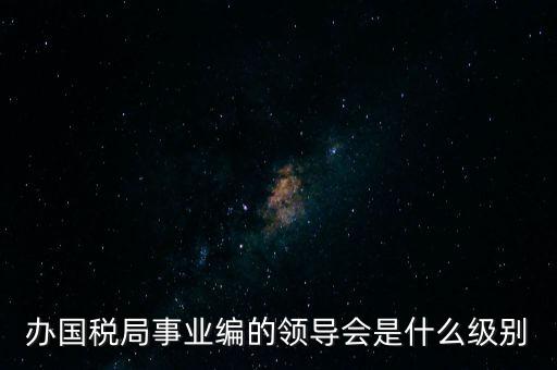 辦國稅局事業(yè)編的領(lǐng)導(dǎo)會(huì)是什么級(jí)別