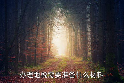 地稅定稅需要什么材料，辦理地稅需要準(zhǔn)備什么材料