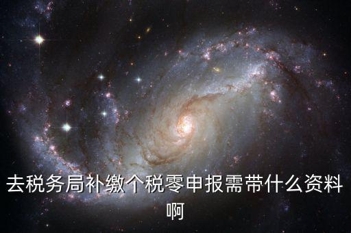 補(bǔ)繳個稅需要什么資料，去稅務(wù)局補(bǔ)繳個稅零申報需帶什么資料啊