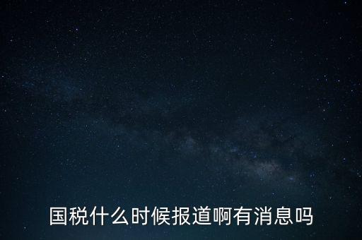 國稅一般什么時候報道，國稅和地稅一般什么時候報