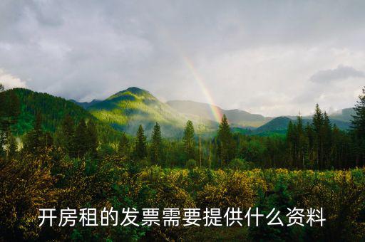 租房發(fā)票需要什么，開(kāi)房租的發(fā)票需要提供什么資料