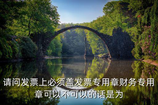 為什么要用發(fā)票專用章，請(qǐng)問發(fā)票上必須蓋發(fā)票專用章財(cái)務(wù)專用章可以不可以的話是為